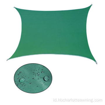 Green Rectangular 3x4m Waterproof Sun Shade Sail